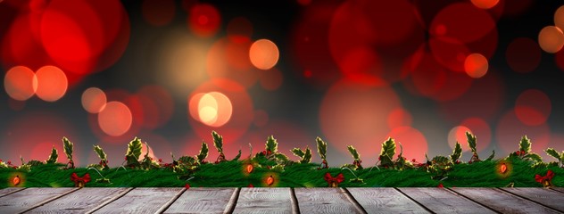 Composite image of digitally generated grey wooden planks