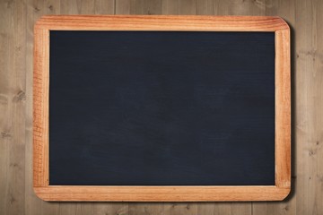 A chalkboard on a table