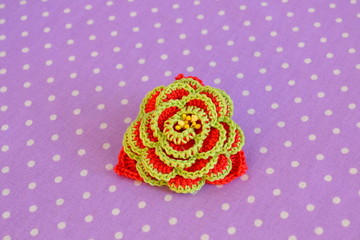 Handmade crochet flower 