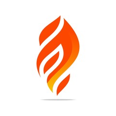 Logo flame fire design luxury logo design