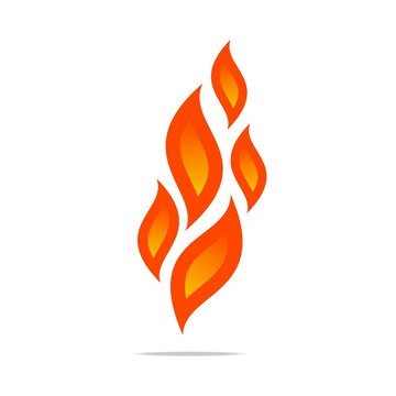 Logo flame fire design luxury logo design