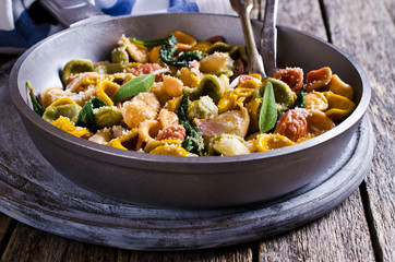 Orecchiette Pasta with garlic and sage