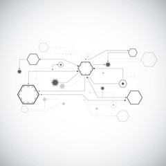 Abstract technology vector background.