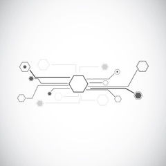 Abstract technology vector background.