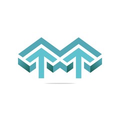 Logo Abstract Arrow Letter Line Design symbols