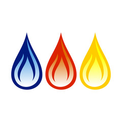 Gas Flames Symbol