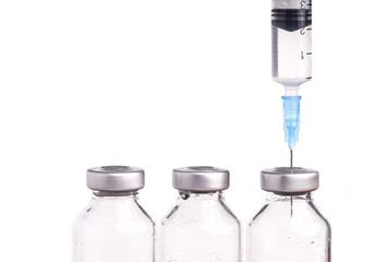 Medical vials and Syringe