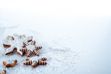 homemade delicious christmas gingerbread cookies