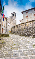 Old town of Ortignano Raggiolo Tuscany