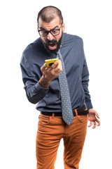 Man talking to mobile