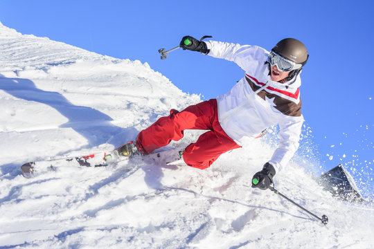 auf der Skipiste