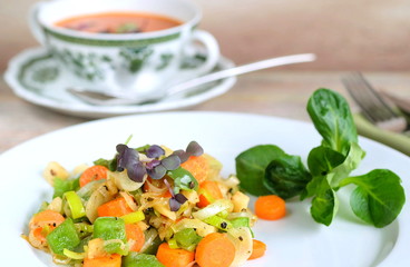Gemüseteller vegan