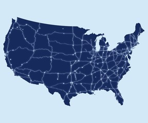 Map of Usa © ad_hominem