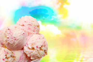 Ice cream close up