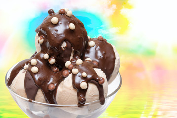 Ice cream close up
