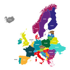 Europe Map EU European Union