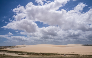 Cloudy sky on a windy day in Jericoacoara, Brazil