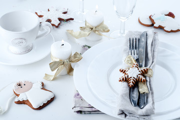 Christmas place setting 