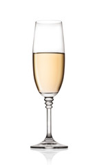 Glass of the white wine