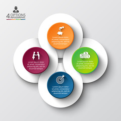 Vector infographic design template.