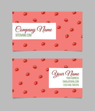Vector business card template.