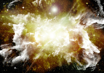 galaxy in a free space