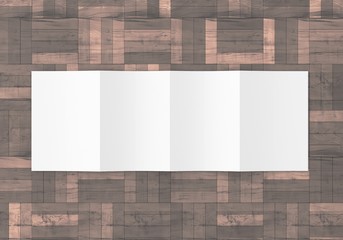 Din A5 gefalten Broschüre weiß Vorlage