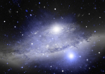galaxy in a free space