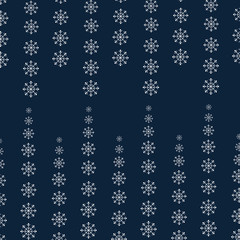 Snowflakes on blue Christmas background