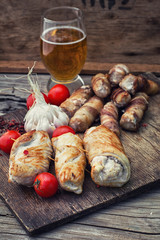 Grilled meat sausages