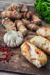 Grilled meat sausages