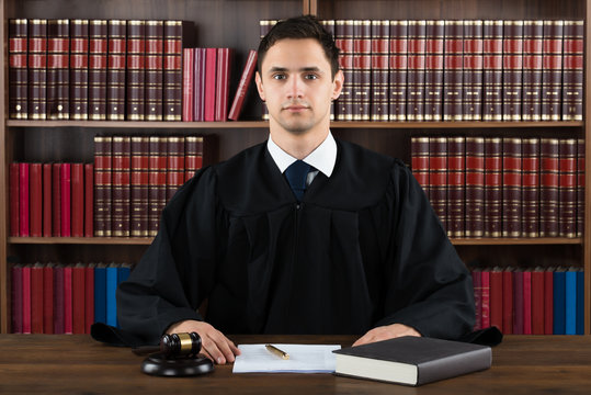 Portrait Of Confident Judge