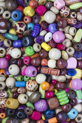 Fototapeta na wymiar Colourful Wooden Beads