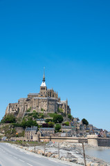 Fototapeta na wymiar Mont Saint Michel,landscape of France