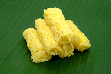 Roti Jala - Traditional Malaysian cake.