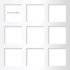 Abstract 3D Geometrical Round Corners Design.