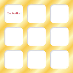 Abstract 3D Geometrical Round Corners Design.