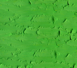 Green Background of the Plasticine Like Oil Paint