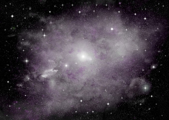 Naklejka premium galaxy in a free space