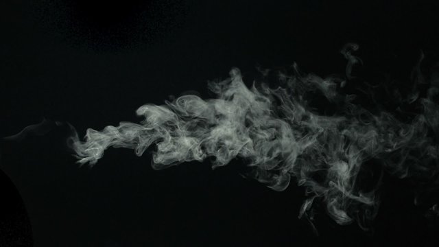 Smoke on black background shooting with high speed camera, phantom flex.