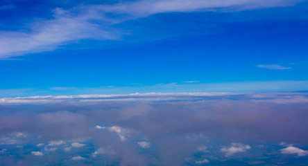 Obraz premium blue sky with cloud closeup