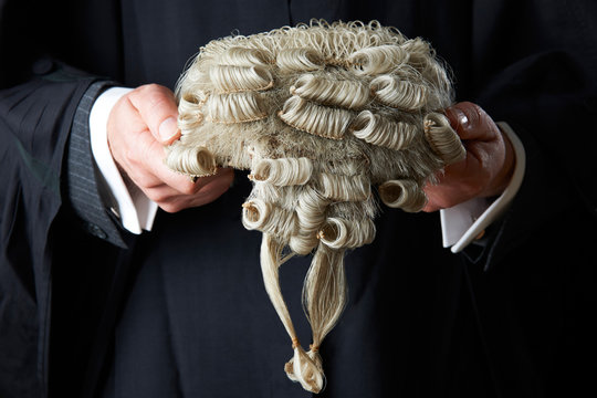 Barrister Holding Wig