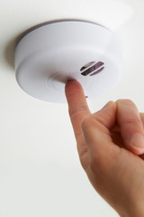 Fototapeta premium Testing Domestic Smoke Alarm