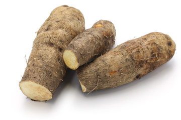 yam isolated on white background