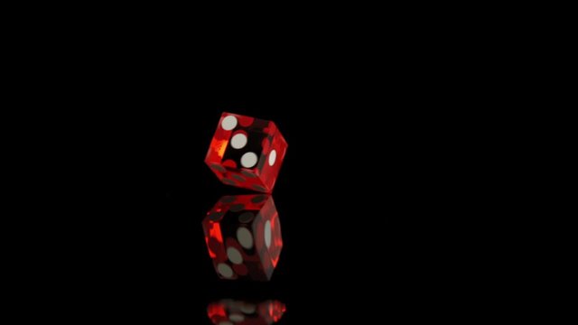 Dice rollinge shooting with high speed camera, phantom flex.