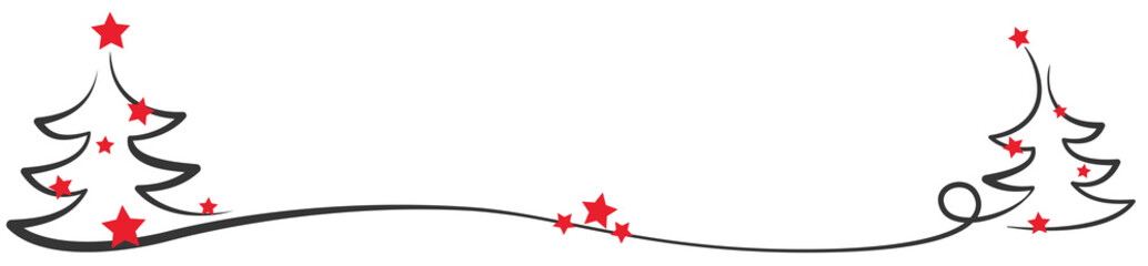 two christmas trees panorama red stars © Matthias Enter