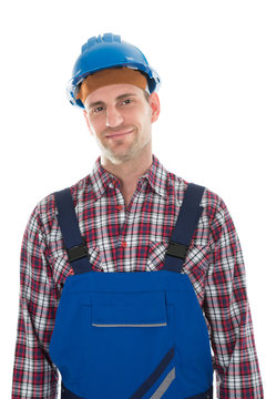 Portrait Of Smiling Construction Worker