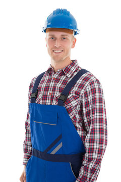 Portrait Of Smiling Construction Worker