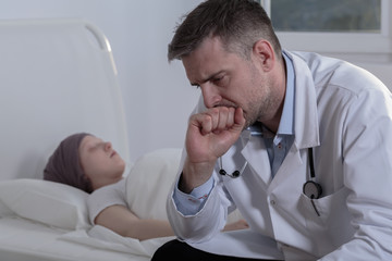 Medic with terminally ill girl