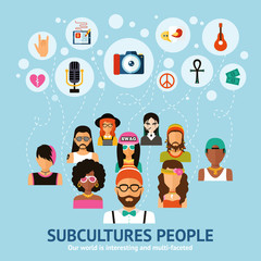 Subcultures People Concept